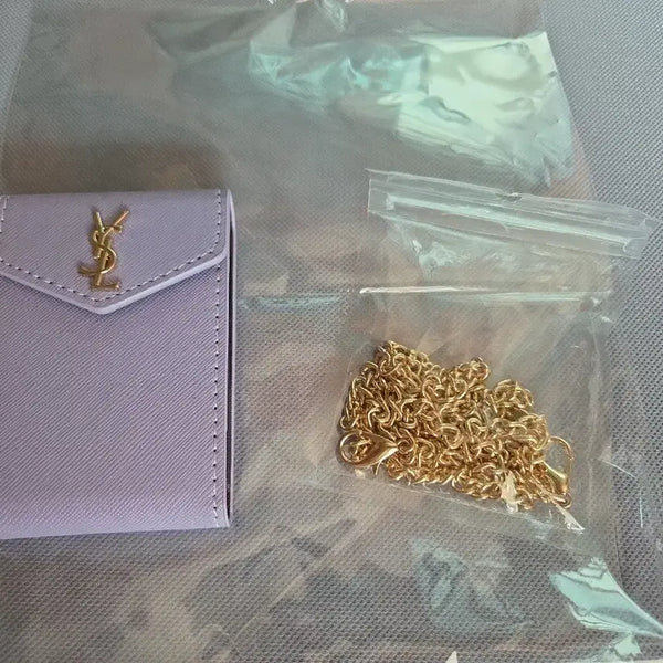 [BUNJANG] Purple Card Holder Mini Cross Bag / 퍼플 카드지갑 미니 크로스백 (미사용)