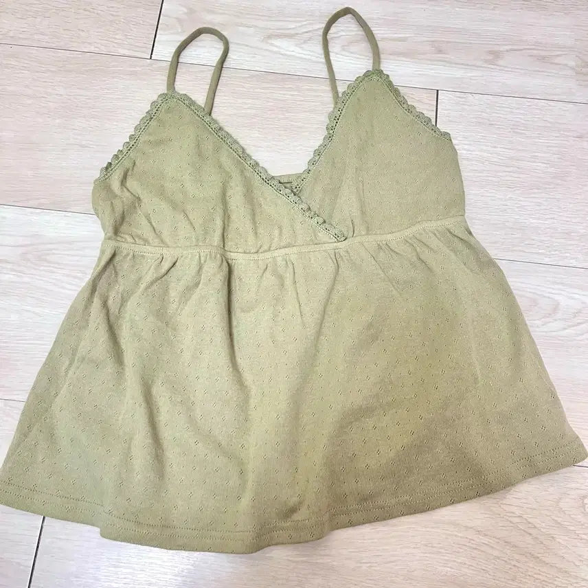 [BUNJANG] Green Bustier Top / 초록 뷔스티에