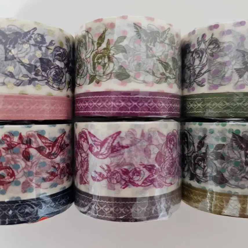 [BUNJANG] Mark's Collage Bird Collage Masking Tape / Mark's Collage 막스 버드꼴라주 마스킹테이프