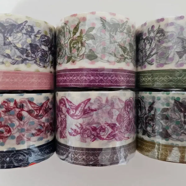 [BUNJANG] Mark's Collage Bird Collage Masking Tape / Mark's Collage 막스 버드꼴라주 마스킹테이프