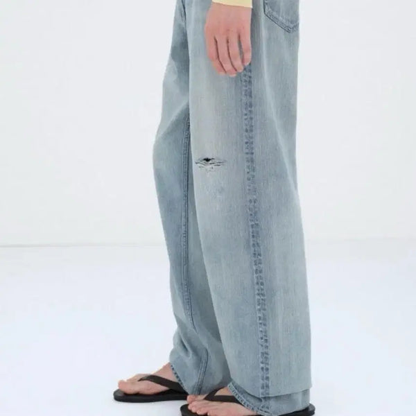 [BUNJANG] Auralee 26SS Light Indigo Wide Denim Pants / [30] 26ss 오라리 라이트 인디고 와이드 데님팬츠