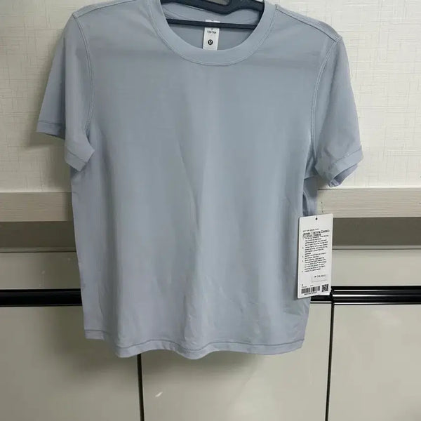 [BUNJANG] Lululemon Jersey Training Short Sleeve (Stach Blue) Size 2 / 새상품) 룰루레몬 저지트레이닝 숏슬리브 (스타치블루) 2