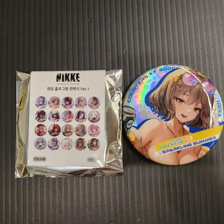 [BUNJANG] NİKE Random Ver. 1 Swimsuit Anis Sunis Can Badge / 니케 랜덤 버전1 캔뱃지 수영복 아니스 수니스