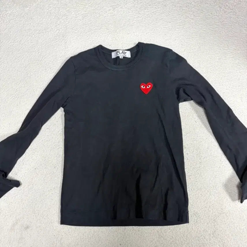 [BUNJANG] Comme des Garçons PLAY Long Sleeve Black / 꼼데가르송 플레이 롱슬리브 블랙