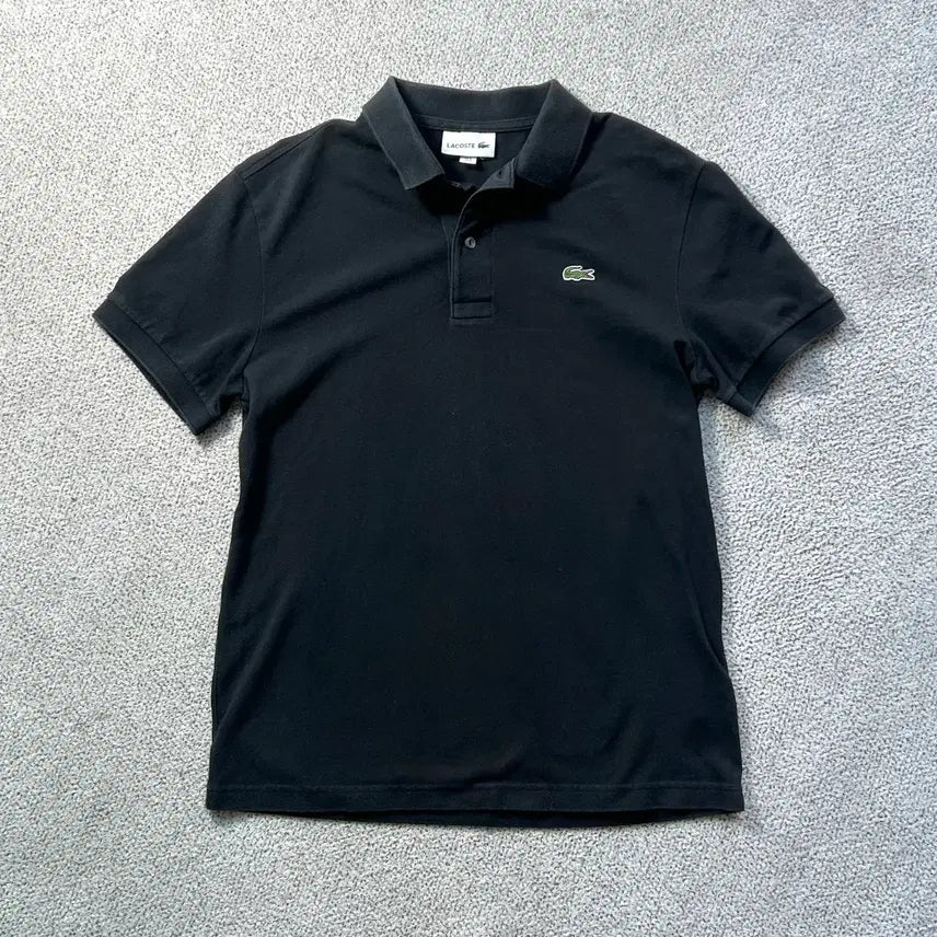 [BUNJANG] Lacoste PK Classic Black Polo Shirt Size 3 (Korean 95) / 라코스테 pk 클래식 블랙 카라티 3 한국95
