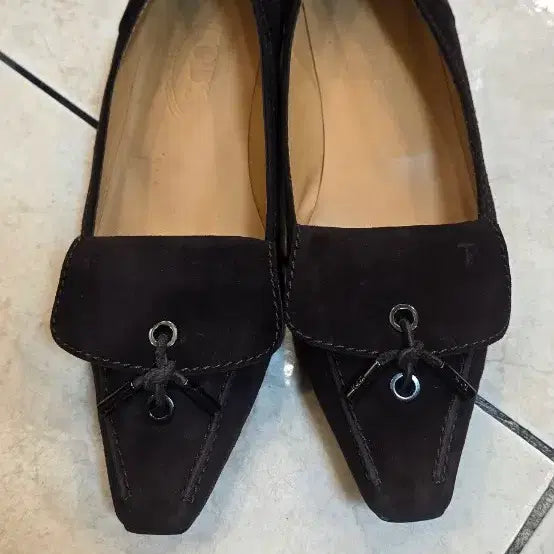 [BUNJANG] Tod's Suede Leather Flat Shoes / 토즈 플랫슈즈  240 정품  볼없는분 추천드립니다