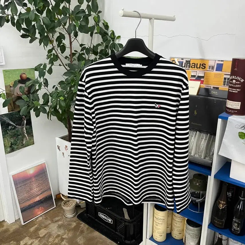 [BUNJANG] Maison Kitsuné Striped Long Sleeve Shirt XL / 메종키츠네 스트라이프 롱슬리브 XL