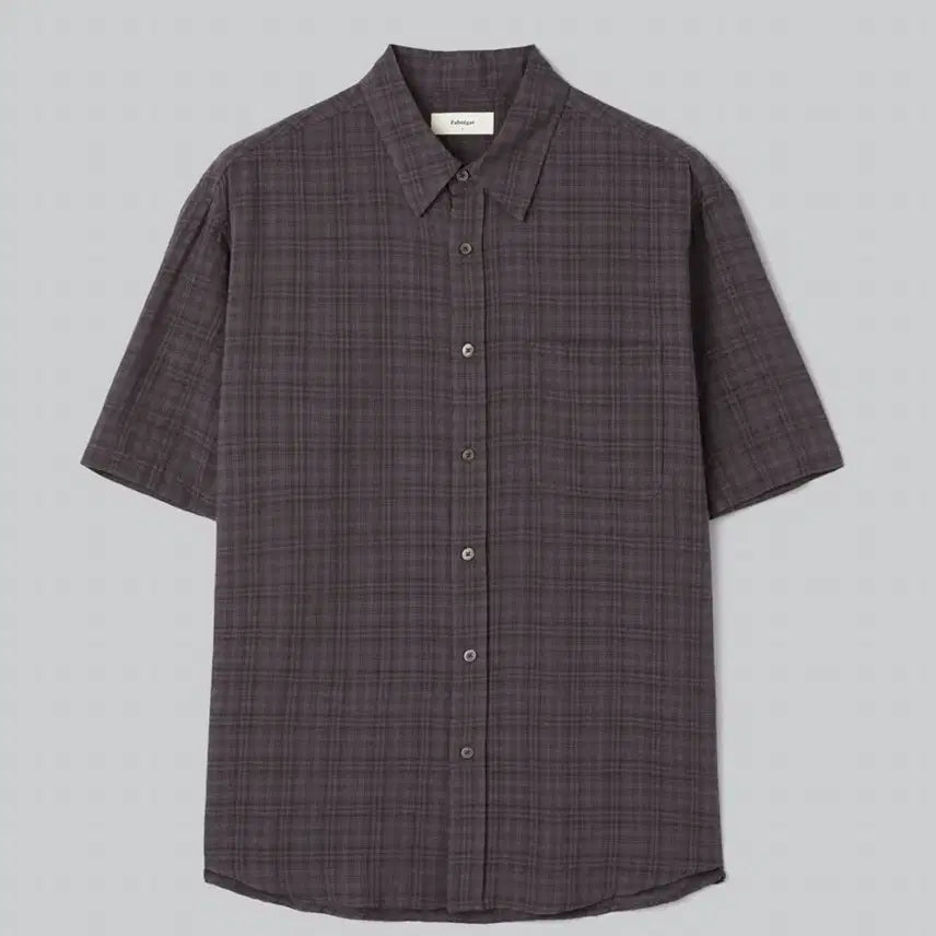[BUNJANG] Fabrega Kylie Check Half Shirt L / (새상품)파브레가 체크 셔츠 L