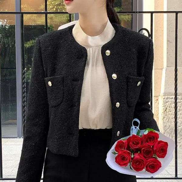 [BUNJANG] ATTRANGS Cropped Tweed Jacket / 아뜨랑스 크롭 트위드 자켓