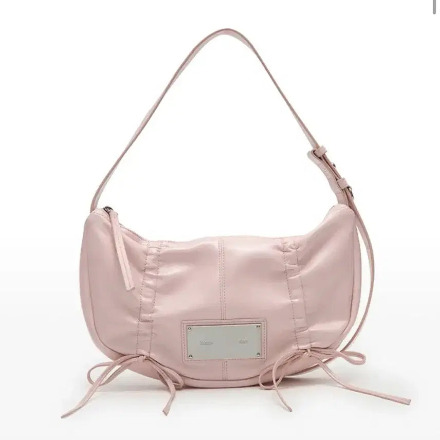 [BUNJANG] Matinkim Half Shirring Ribbon Round Bag - Light / HALF SHIRRING RIBBON ROUND BAG IN LIGHT
