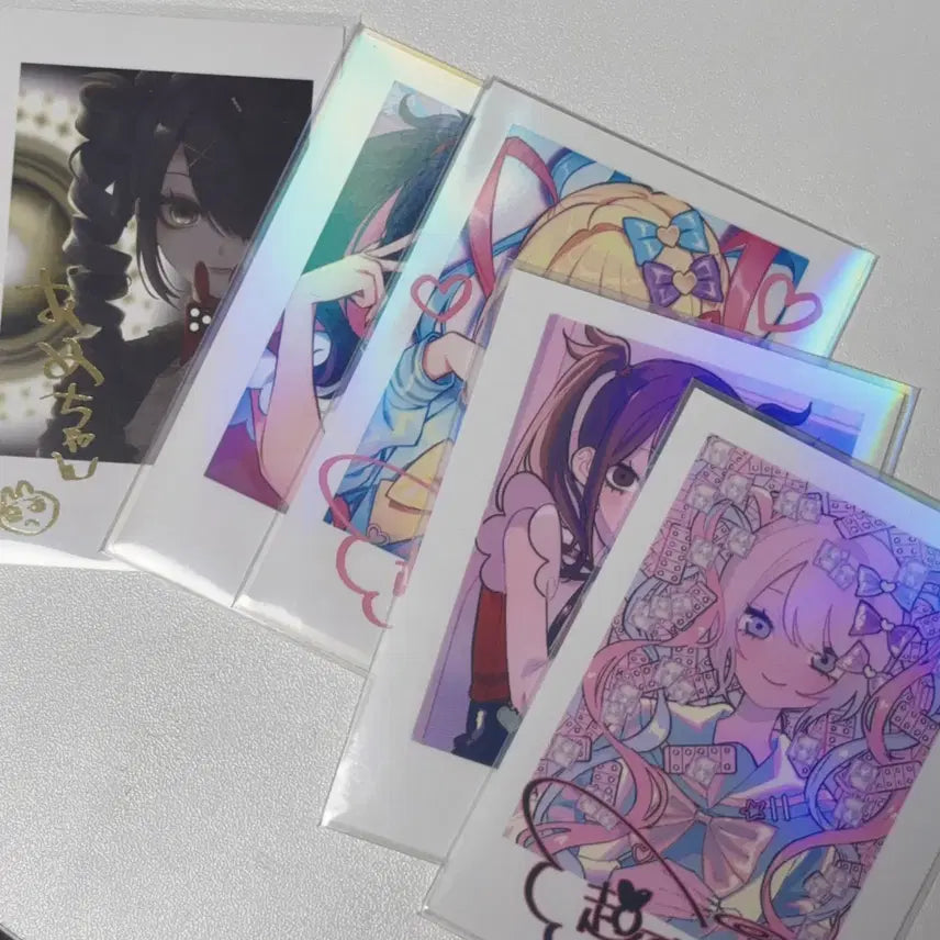 [BUNJANG] Nidhogg Overdose Chaten Ame Netch print Photocard Bundle Set / 니디걸오버도즈 초텐 아메 넷프린트 포토카드 트레카 체키