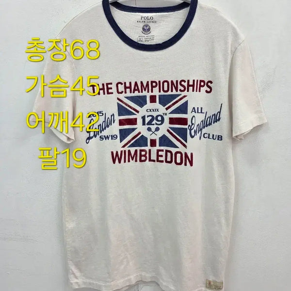 [BUNJANG] Polo Ralph Lauren Wimbledon Custom Fit T-Shirt (Size S) / S 폴로 랄프로렌 윔블던 커스텀핏 반팔 티셔츠