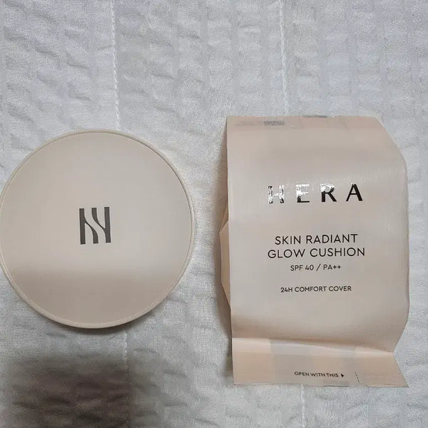 [BUNJANG] Hera Skin Radiant Glow Cushion SPF50+ PA++++ 13N1 Vanilla (Original + Refill) / 헤라 스킨 래디언트 글로우 쿠션 13N1 바닐라 본품+리필
