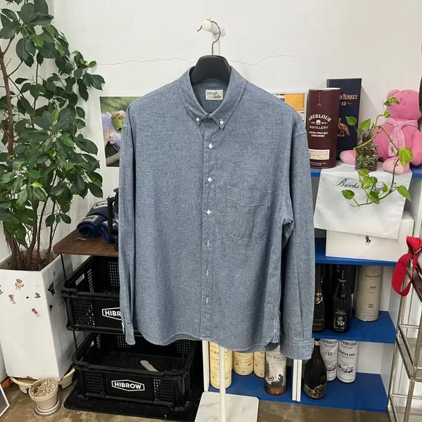 [BUNJANG] Roughside Chambray Shirt Size 3 / 러프사이드 샴브레이 셔츠 3