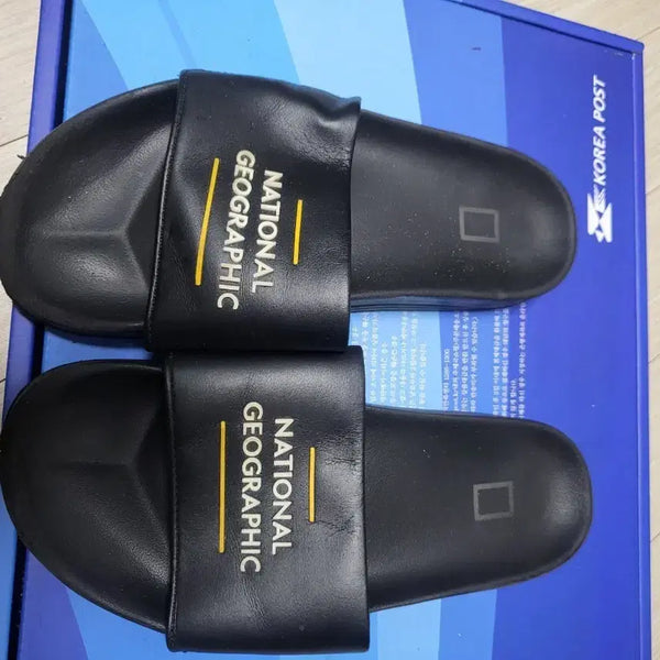 [BUNJANG] National Geographic Black Slippers Size 240 / 네셔널지오그래픽 블랙 슬리퍼 240mm 상태매우좋음