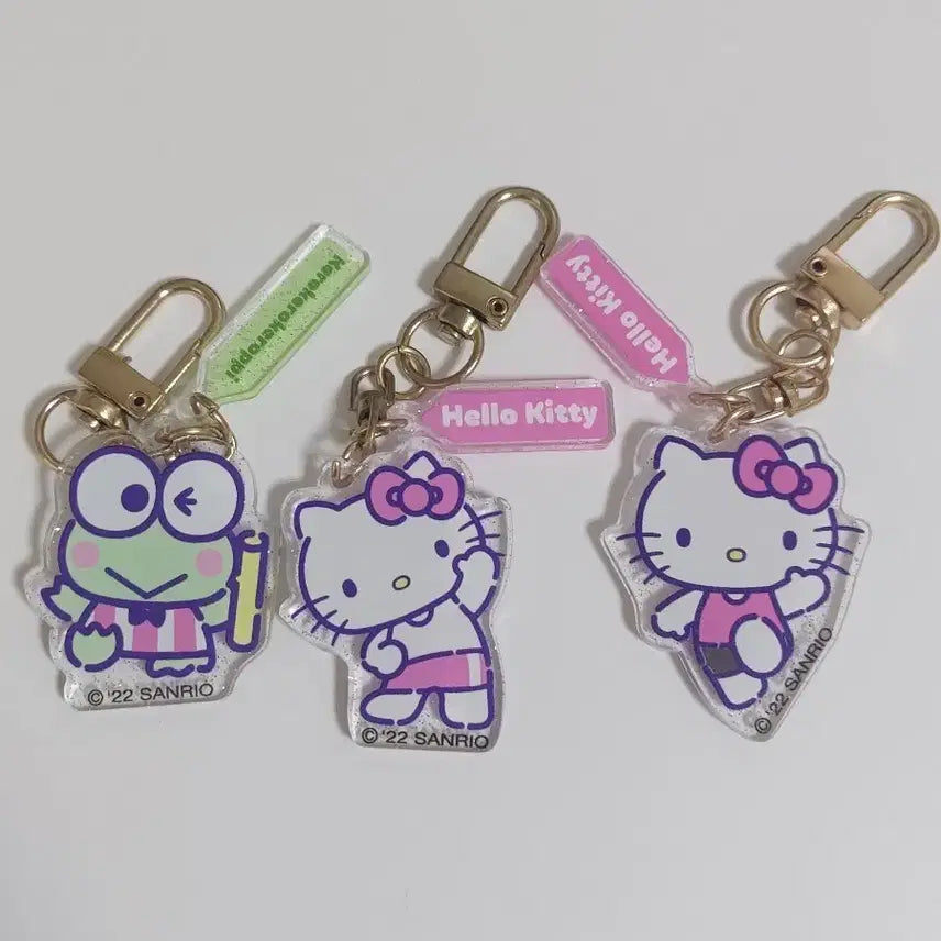 [BUNJANG] Sanrio Kerokerokeroppi & Hello Kitty Bundle Set Acrylic Keychains / 일괄)산리오 서프라이즈 케로케로케로피, 헬로키티 아크릴 키링