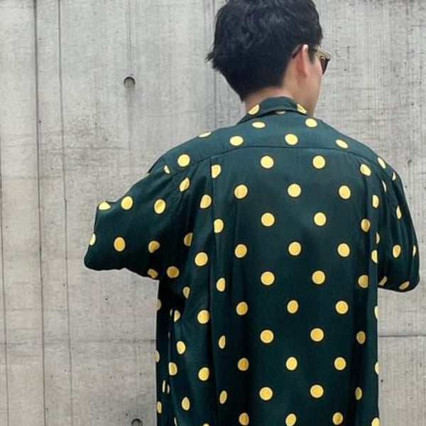 [BUNJANG] Wacko Maria Green Dot Hawaiian Shirt Size S / wackomaria  와코마리아 하와이안셔츠 그린도트 S사이즈