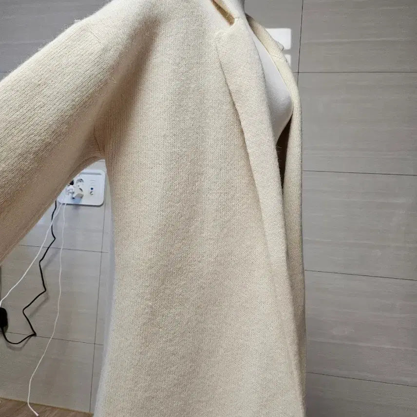 [BUNJANG] Wool Knit Long Coat / 울니트 롱코트 (새상품)