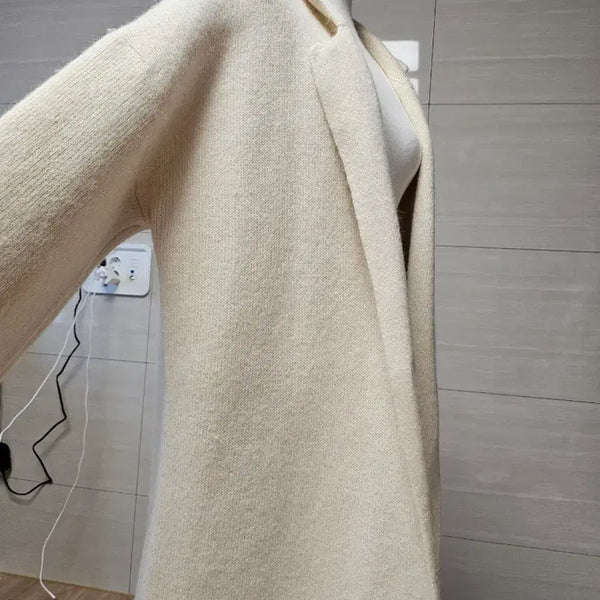 [BUNJANG] Wool Knit Long Coat / 울니트 롱코트 (새상품)