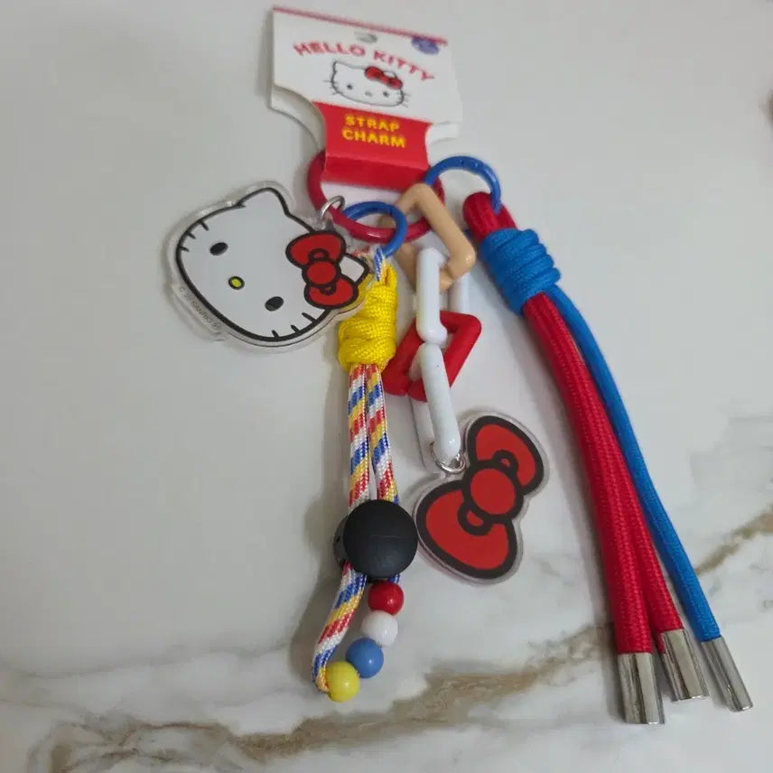 [BUNJANG] Hello Kitty Mascot Acrylic Strap Keychain / 키티 마스코트 아크릴 스트랩 키링