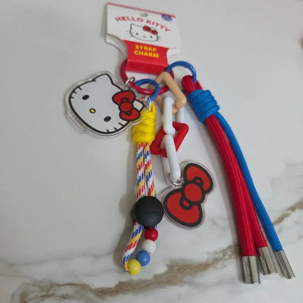 [BUNJANG] Hello Kitty Mascot Acrylic Strap Keychain / 키티 마스코트 아크릴 스트랩 키링