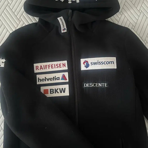 [BUNJANG] Descente Fleece Hooded Zip-Up / 데상트 후리스 후드집업