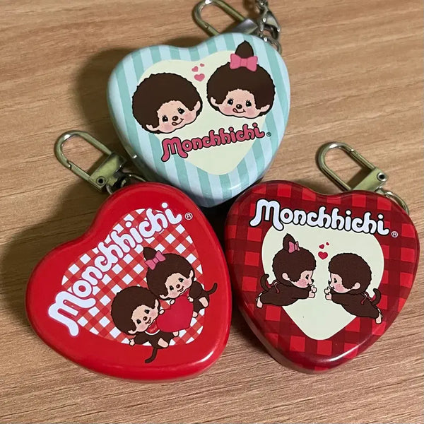 [BUNJANG] Monchhichi Dubai Heart Chocolate Tin Case / 몬치치 두바이 하트초코틴
