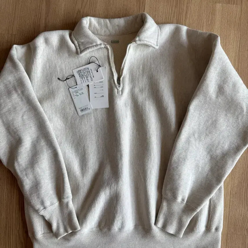 [BUNJANG] apressé 25ss Half Zip-up Oatmeal Size 3 / 아프레쎄 25ss 하프집업 오트밀 3사이즈