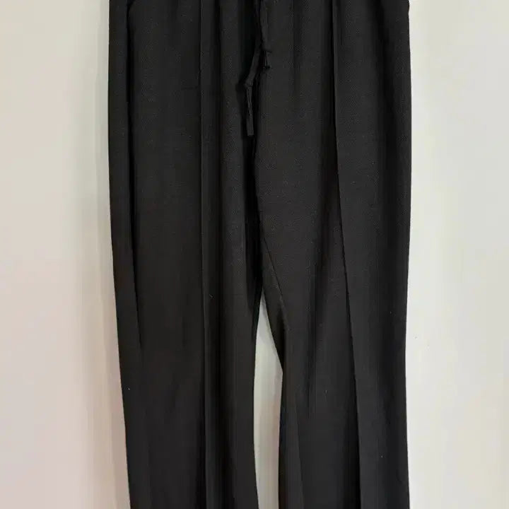 [BUNJANG] Black Wide Banding Pants / 블랙 와이드 밴딩 팬츠