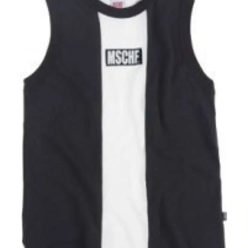 [BUNJANG] MSCHF Sleeveless T-Shirt Black/White / MSCHF 민소매 티셔츠 블랙/화이트 나시 슬리브리스