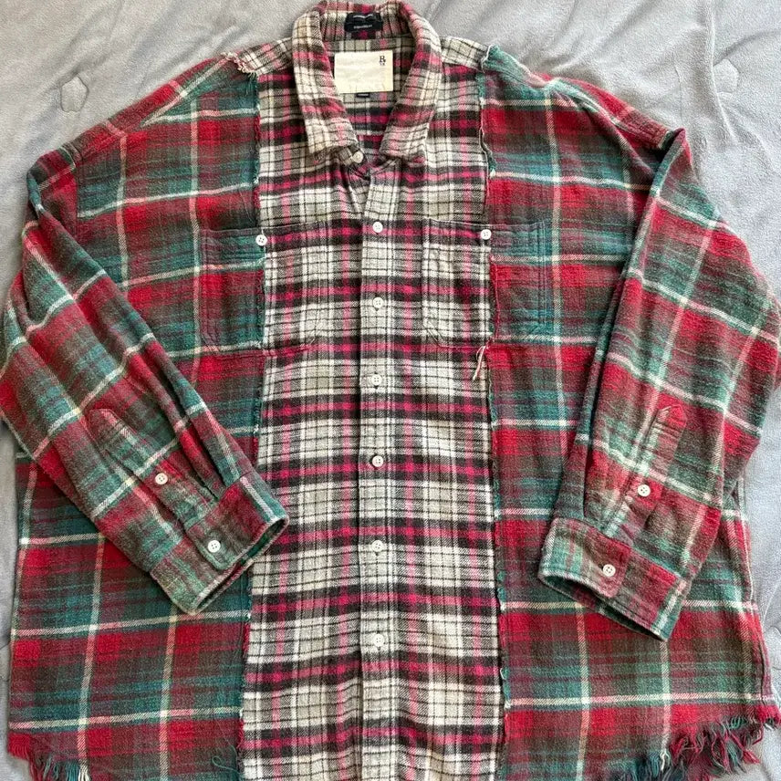 [BUNJANG] M.R.13 Flannel Oversized Shirt / [M]R13 플란넬 오버사이즈 셔츠