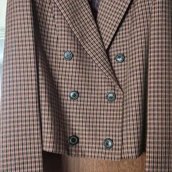 [BUNJANG] Vivienne Westwood Check Double-Breasted Jacket / 비비안웨스트우드 체크 더블  자켓