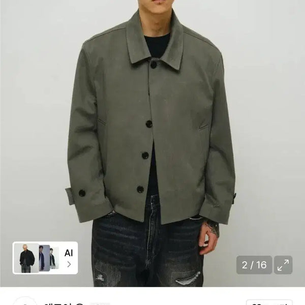 [BUNJANG] Endoor Mac Coat Olive Grey / [2]엔도어 맥코트 올리브그레이