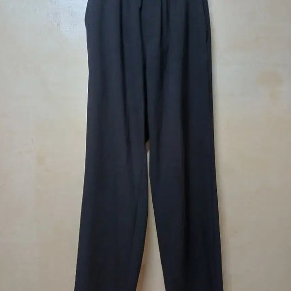 [BUNJANG] Black Comfortable Fit Banding Trousers / 밴딩 바지