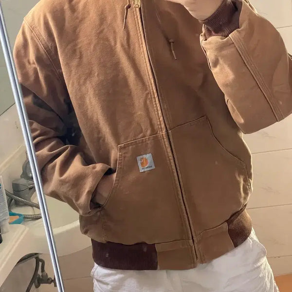 [BUNJANG] Carhartt US Duck Active Jacket Brown Size M / [칼하트 US] 덕 액티브 자켓 M사이즈 0J0131-M