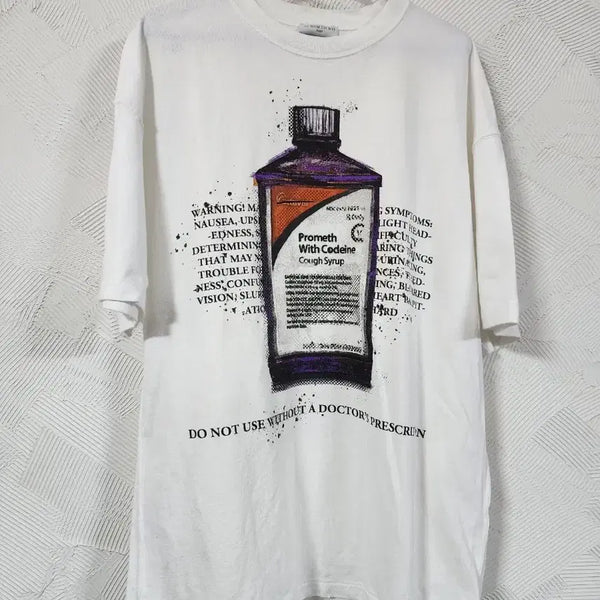 [BUNJANG] IH NOM UH NIT White T-Shirt / 이놈어닛(IH NOM UH NIT) 화이트 반팔티