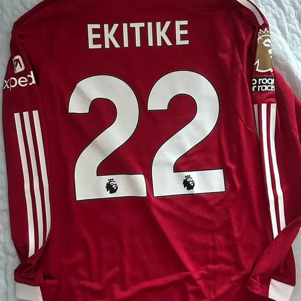 [BUNJANG] Liverpool 25-26 Home Long Sleeve Authentic Jersey No. 22 (Ectique) / 25-26 리버풀 홈 긴팔 어센틱 No.22 에키티케
