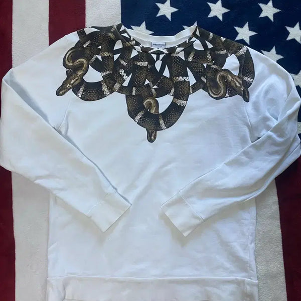 [BUNJANG] Marcelo Burlon Snake Sweatshirt M / 마르셀로불론 스네이크 맨투맨
