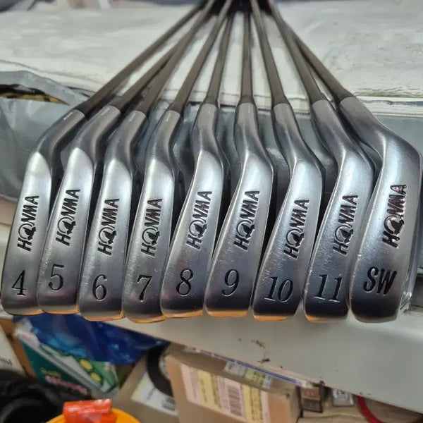 [BUNJANG] Honma LB-606 4-Star Iron Full Set (Graphite Shaft, R Flex) / (가격인하)혼마  LB-606  4스타 눈썹금장 아이언 풀세트 판매합니다