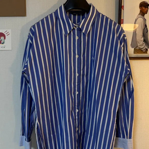 [BUNJANG] Frontrow X Recto Stripe Shirt - Size S / (S)프론트로우 X 렉토 콜라보 스트라이프 셔츠