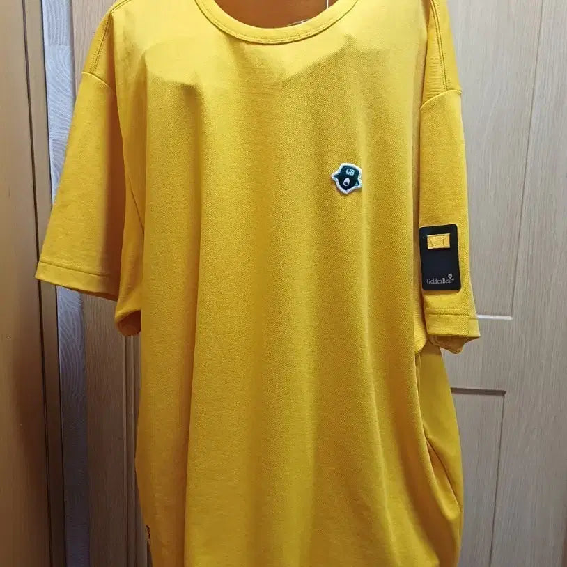 [BUNJANG] Kolon Golden Bear Men's PAR3 Graphic Pique Short Sleeve T-Shirt Mustard Yellow XXL / 코오롱 골든베어 옐로우 골프 반팔티셔츠 XXL