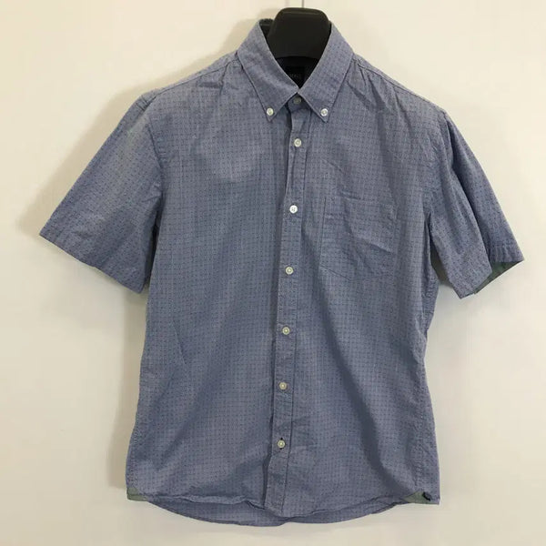 [BUNJANG] Hugo Boss Pattern Short Sleeve Shirt Blue / 휴고보스 패턴 반팔셔츠 블루 [M]