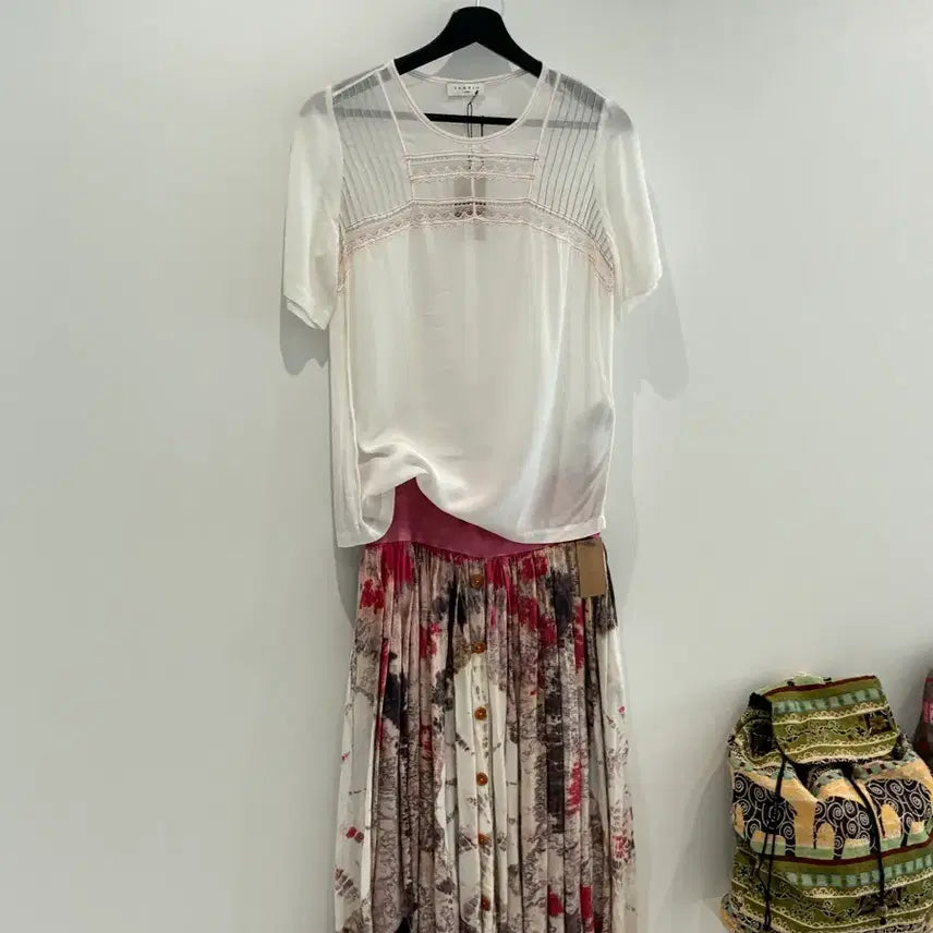 [BUNJANG] Sandro Silk Blend Blouse / 산드로 블라우스