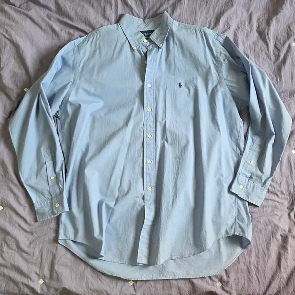 [BUNJANG] Polo Ralph Lauren Blake Fit Shirt Light Blue L (105) / 폴로 랄프로렌 셔츠 하늘색 L 105
