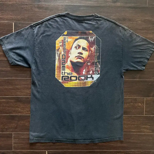 [BUNJANG] The Rock WWF 'Just Bring It' Original T-Shirt XL / [XL] 2000 오리지널 더락 WWF Just Bring It 티셔츠