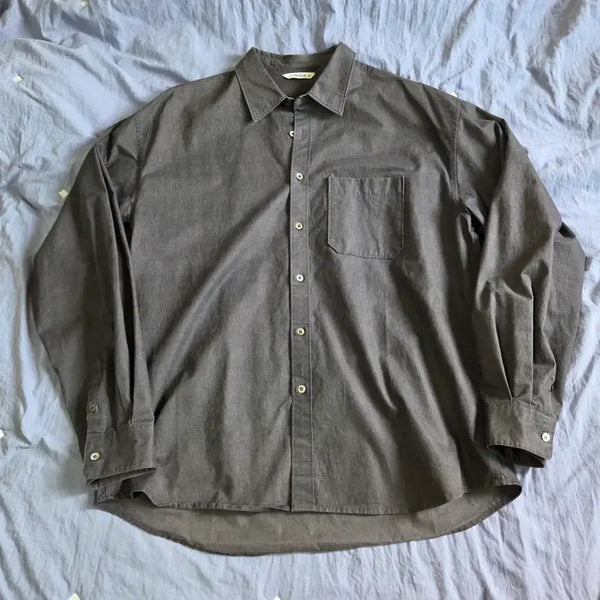 [BUNJANG] BLANKROOM Pitched Dyeing Shirt Grape (Size 105-110) / 블랭크룸 피치드 다잉 셔츠 그레이프 4 105~110