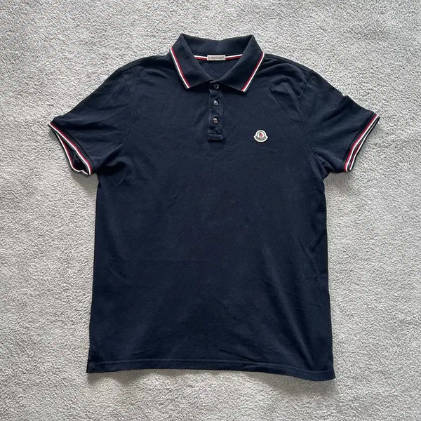 [BUNJANG] Moncler Polo Shirt Navy L / 몽클레어 카라티