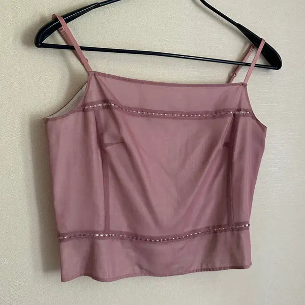 [BUNJANG] Vintage Beaded Cami Blouse / 빈티지 비즈 나시 블라우스 대장템