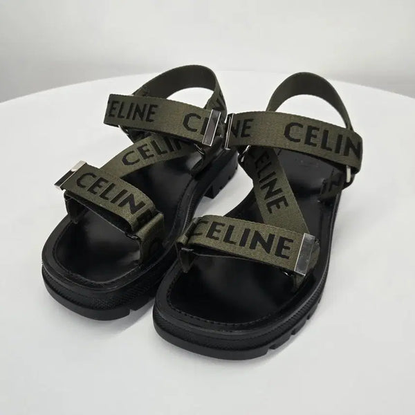 [BUNJANG] Celine Jacquard Leo Strappy Sandals Size 40 / [ 정품 ] 셀린느 자카드 레오 스트래피 샌들 40