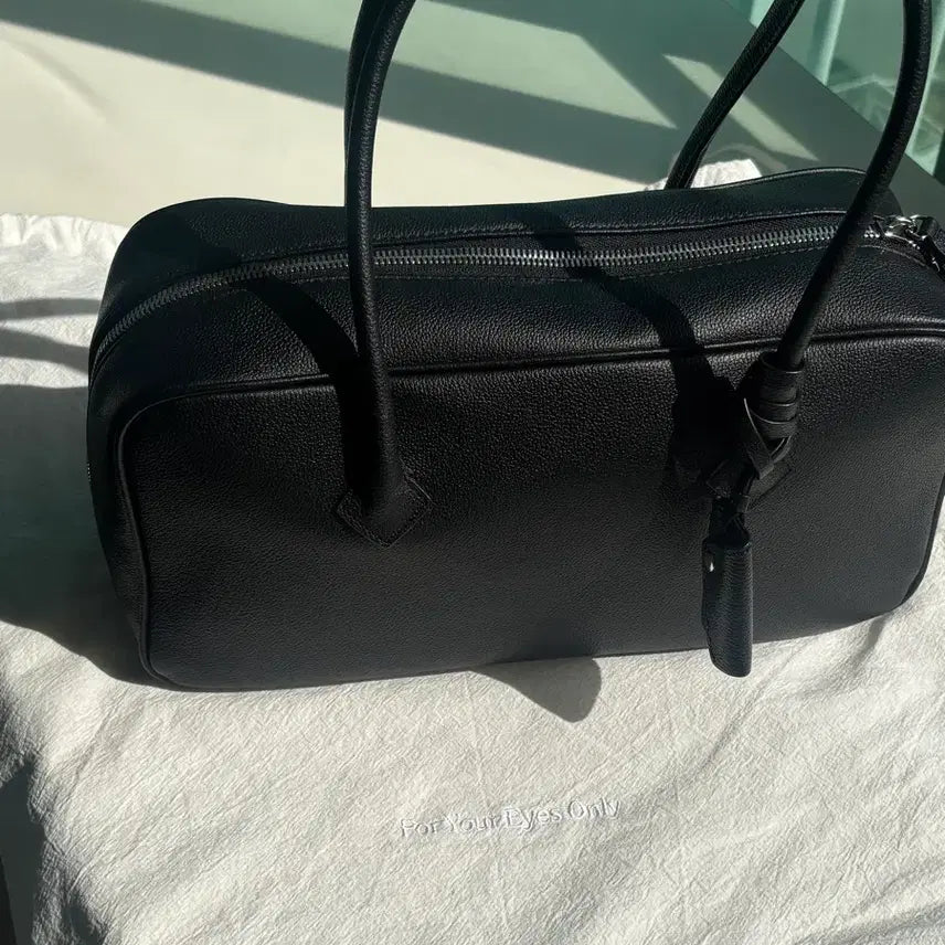 [BUNJANG] For You On Lann Leather Tote Bag Black / 포유온 lann Leather Tote Bag
